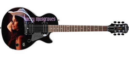 Kacey Musgraves Autographed Cowgirl Custom Graphics Epiphone Guitar ACOA