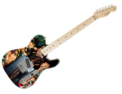Aerosmith Steven Tyler Autographed "Vocal Virtuoso" 1/1 Fender Tele Graphics Guitar
