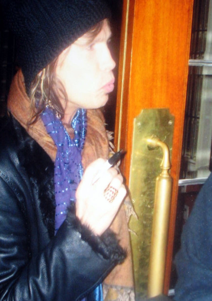 Aerosmtih Steven Tyler Autographed "Get A Grip Album" Custom Graphics Guitar