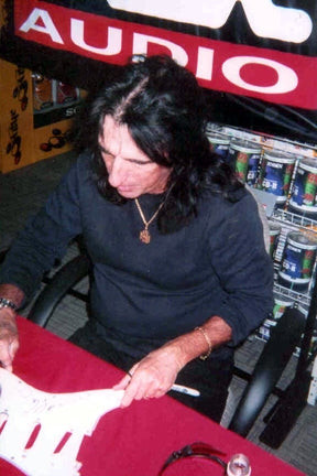 Alice Cooper Signed Custom Graphics Guitar
