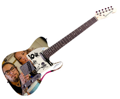 Dave Navarro of Jane's Addiction Autographed "Duel Diagnosis" 1/1 Graphics Guitar