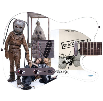 Dave Navarro of Jane's Addiction Autographed "Duel Diagnosis" 1/1 Graphics Guitar Version 1