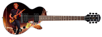 Keith Urban Autographed Custom Epiphone "Lit!" Graphics Guitar