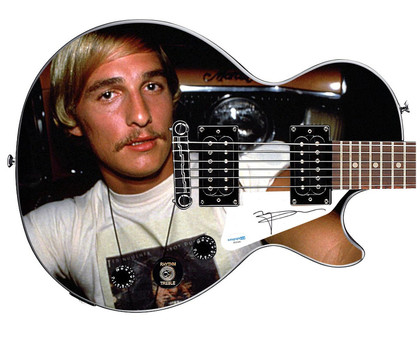 Matthew McConaughey Autographed 1/1 Dazed & Confused Epiphone Graphics Guitar