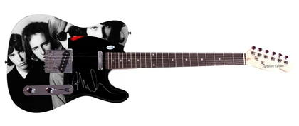 The Doors John Densmore Autographed "Strange Days Serenade" 1/1 Graphics Guitar