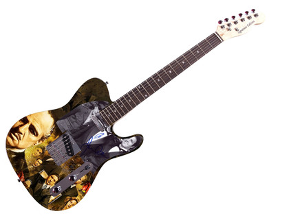 The Godfather Cast Autographed Custom 1/1 Graphics Guitar