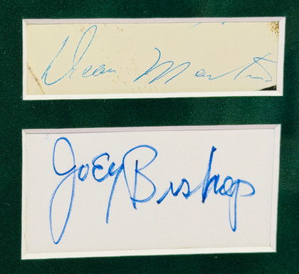 THE RAT PACK – Multi-Signed Framed "Complete Lineup" Tribute