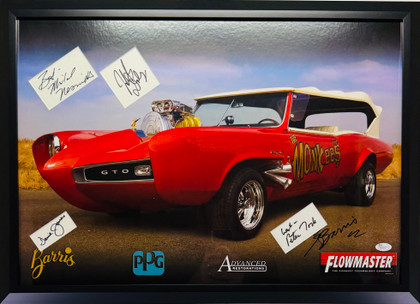 THE MONKEES – Multi-Signed Framed "Complete Lineup & Kustom Kulture" Tribute