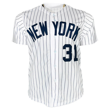 Ed Figueroa Signed 77-78 WSC Inscription New York Pinstripe Baseball Jersey (JSA)