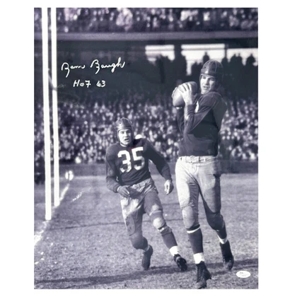 Sammy Baugh Signed HOF 63 Inscription Washington Pose 1 Football 16x20 Photo (JSA)