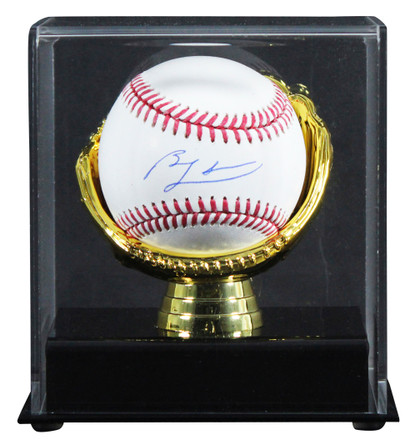 Cubs Ben Zobrist Authentic Signed Robert Manfred OML Baseball W/ Case BAS