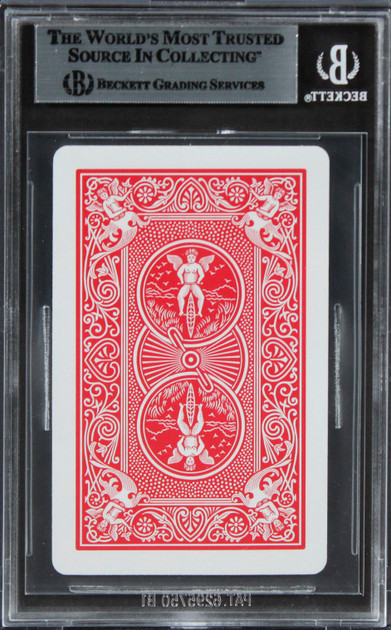 Matt Damon Rounders Authentic Signed 9 Of Diamonds Playing Card Card BAS Slabbed