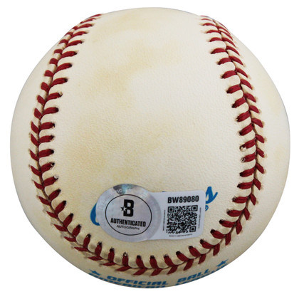 Yankees Don Larsen "10-8-56" Signed Bobby Brown OAL Baseball BAS #BW89080