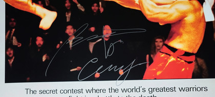 Bolo Yeung Signed Bloodsport 24x36 Poster w Chong Li Exact Proof Version 2