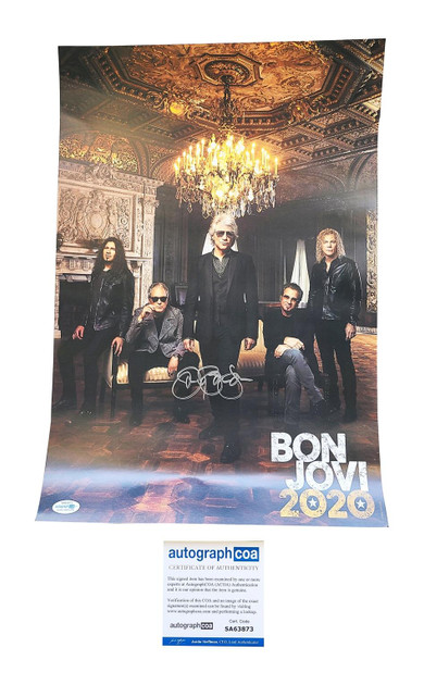 Jon Bon Jovi Signed 13x19 Poster Litho 2020 ACOA Version 1