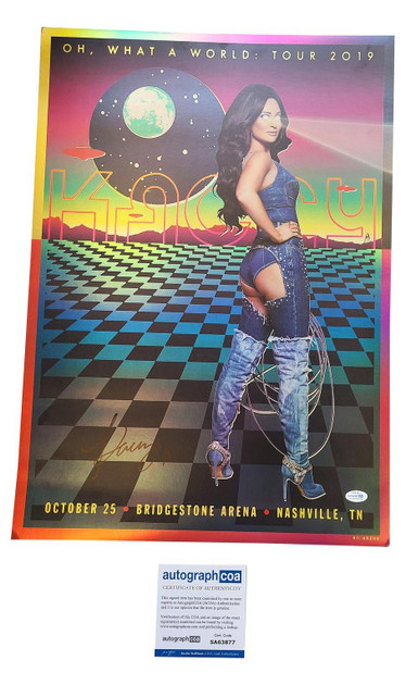 Kacey Musgraves Signed Holofoil 17x24 Sexy Poster ACOA