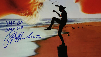 Ralph Macchio Autographed The Karate Kid 24x36 Poster Wax On Wax Off Exact Proof Version 1