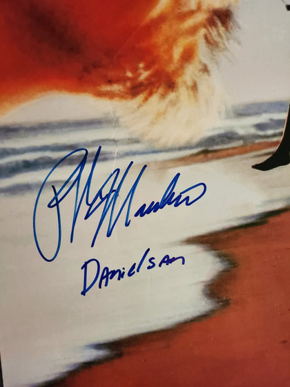 Ralph Macchio Autographed 24x36 "Danielsan" The Karate Kid Framed Poster Exact Proof