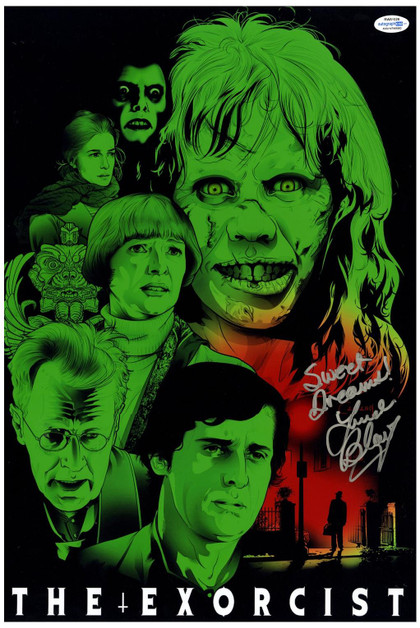 The Exorcist Linda Blair Signed Autographed 12x18 Poster Photo ACOA Witness ITP Version 1