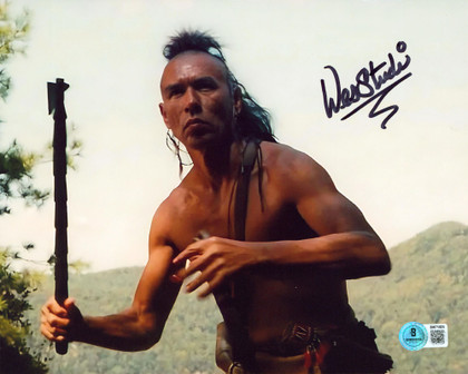 Wes Studi The Last of the Mohicans Authentic Signed 8x10 Horizontal Photo BAS 5