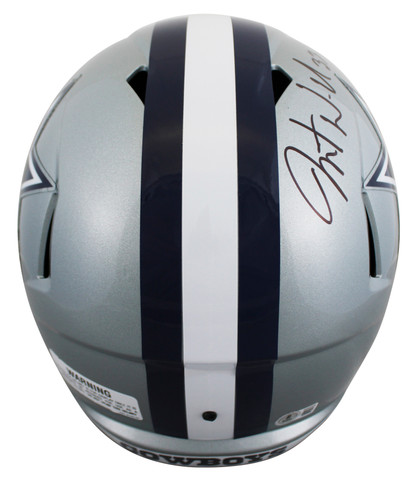Cowboys Javonte Williams Signed Full Size Speed Rep Helmet BAS Witnessed