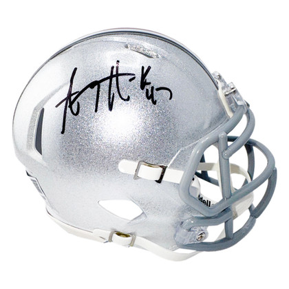 A.J. Hawk Signed Ohio State Buckeyes Speed Mini Football Helmet (Beckett)