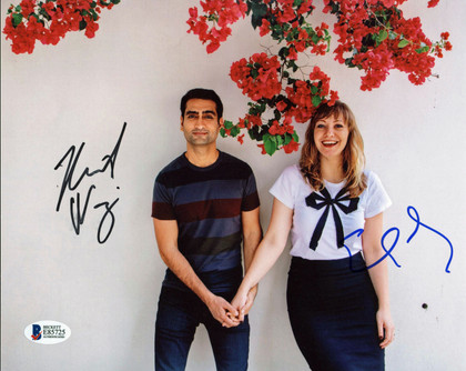 Kumail Nanjiani & Emily Gordon The Big Sick Signed 8x10 Photo BAS #E85725
