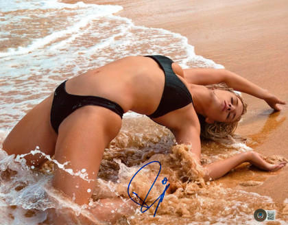 Paige Spiranac Sports Illustrated Swimsuit Model Signed 11x14 Photo BAS #BA75156