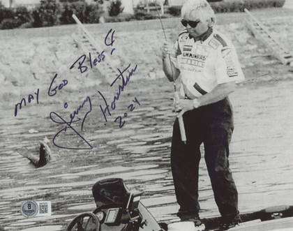Jimmy Houston "May God Bless 2024" Authentic Signed 8x10 Photo BAS #BN73270