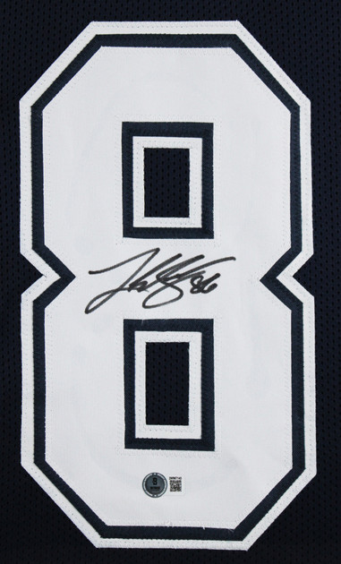 Luke Schoonmaker Authentic Signed Navy Pro Style Framed Jersey BAS Witnessed