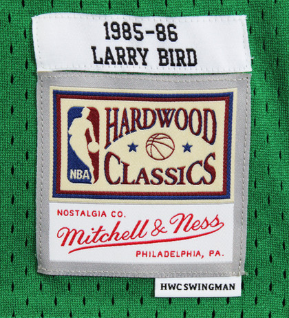 Celtics (3) Bird, Parish & McHale Signed Green M&N Swingman Jersey BAS Witnessed