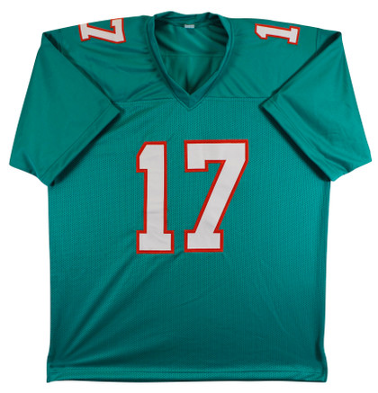 Jaylen Waddle Authentic Signed Teal Pro Style Jersey Autographed JSA
