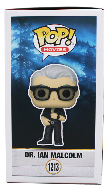 Jeff Goldblum Jurassic World Signed Dr. Ian Malcolm #1213 Funko Pop Figure BAS
