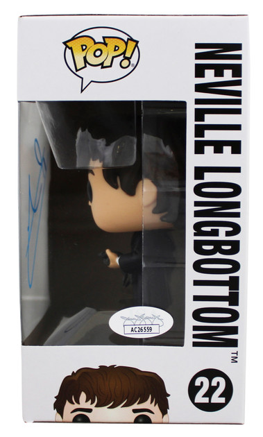 Matthew Lewis Harry Potter Signed Neville Longbottom #22 Funko Pop Figure JSA