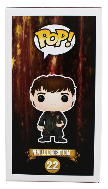 Matthew Lewis Harry Potter Signed Neville Longbottom #22 Funko Pop Figure JSA