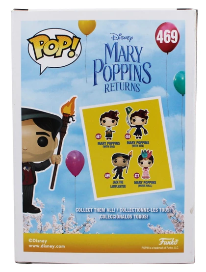 Lin-Manuel Miranda Mary Poppins Signed Jack #469 Funko Pop Figure BAS #G55732