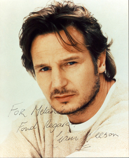 Liam Neeson Schindler's List "For Melanie" Signed 8x10 Photo BAS #AE13572