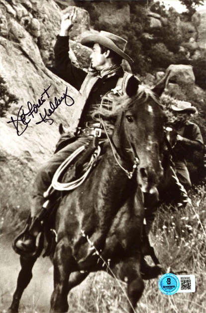 DeForest Kelley Town Tamer Authentic Signed 5.75x8.75 Photo BAS #BS29305