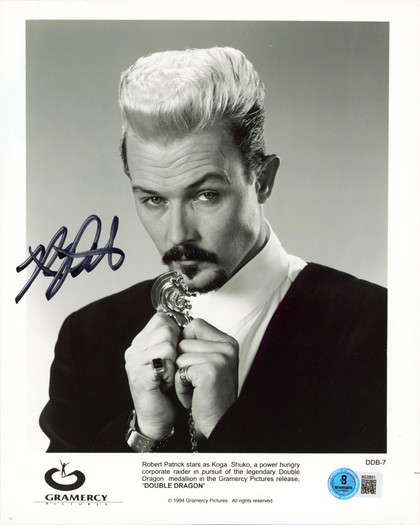 Robert Patrick Double Dragon Authentic Signed 8x10 Vertical Photo BAS #BS20651