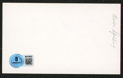 Aaron Spelling Charlie's Angels "Best" Signed 3x5 Index Card BAS #BW70033