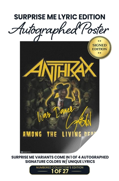 Scott Ian Signed Anthrax Posters