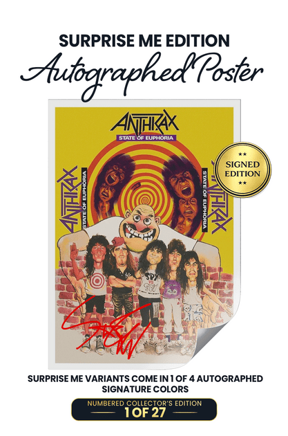 Scott Ian Signed Anthrax Posters