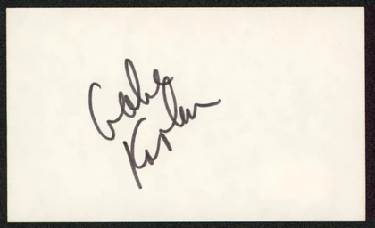 Gabe Kaplan Lewis & Clark Authentic Signed 3x5 Index Card BAS #BW35561