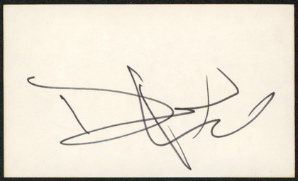 David Keith An Officer and a Gentleman Signed 3x5 Index Card BAS #BW35564