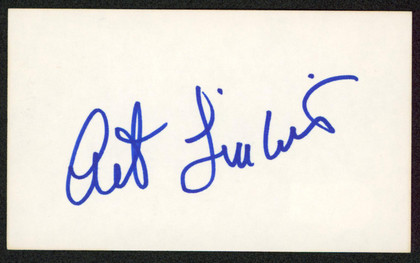 Art Linkletter House Party Authentic Signed 3x5 Index Card BAS #BW70085
