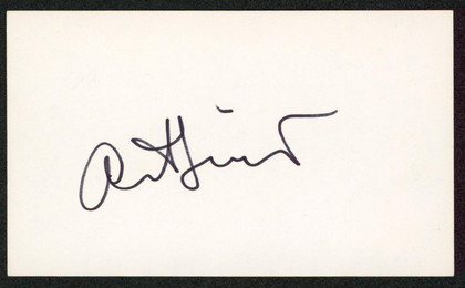Art Linkletter House Party Authentic Signed 3x5 Index Card BAS #BW70086