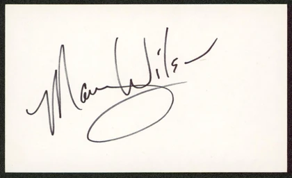 Mary Wilson The Supremes Authentic Signed 3x5 Index Card BAS #BW70031