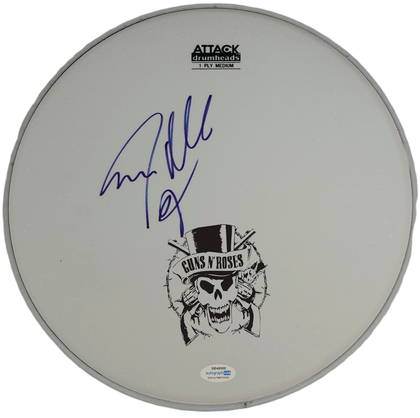 Guns N Roses Steven Adler Signed Autographed Custom Framed Drum Head Display