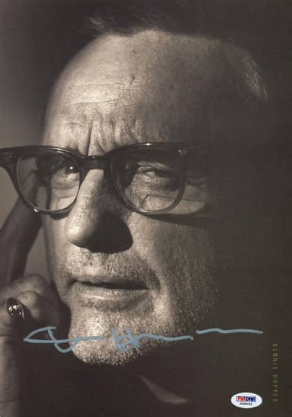 Dennis Hopper Authentic Signed 9.5X13.5 Magazine Page Photo PSA/DNA #J00022