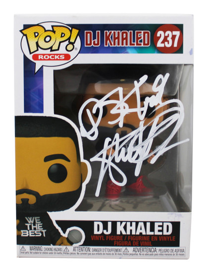 D.J. Khaled Authentic Signed #237 Funko Pop Vinyl Figure JSA #VV00964